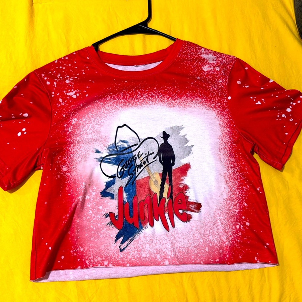 Cropped George Strait tee